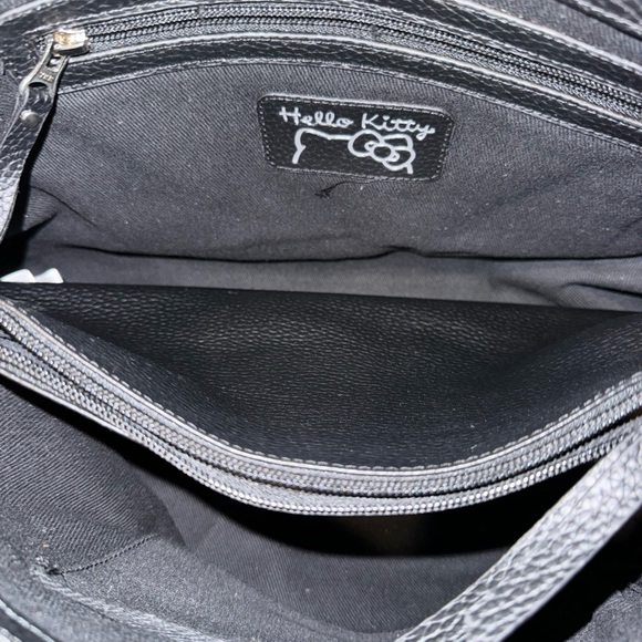Vintage Hello Kitty Black Embossed Leather Tote - Picture 13 of 13